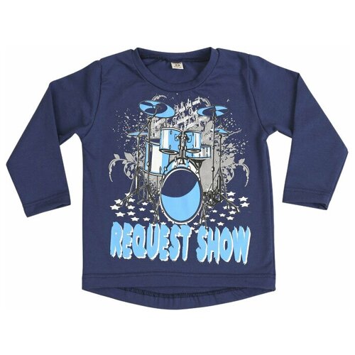 фото Лонгслив babyglory, размер 80, синий
