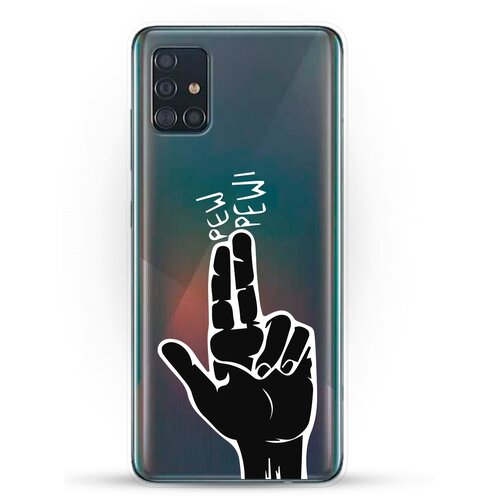 фото Силиконовый чехол pew-pew на samsung galaxy a51 andy & paul