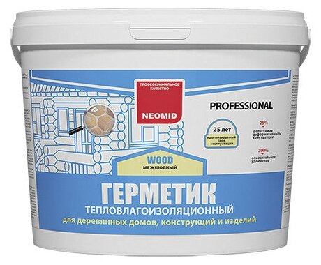 Герметик строительный "NEOMID Professional" (3 кг.) ведро (сосна)