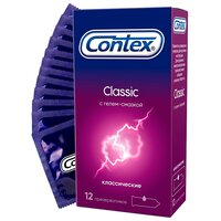 Презервативы Contex Classic, классические, с гелем-смазкой, 12 шт.