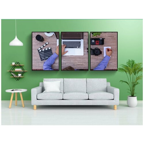 фото Набор модулных постеров для интерьера "кинематографисты, youtuber, сценарий" 60x90 см. в тубусе, без рамки lotsprints