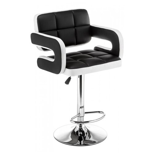 фото Стул барный woodville bent черный / белый