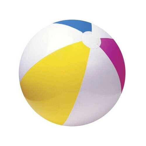 Мяч надувной пляжный цветной 61 см от 3 лет