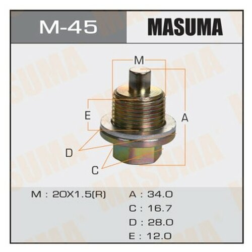 фото Пробка масляного поддона masuma m45