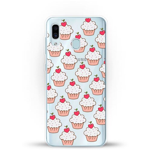 фото Силиконовый чехол капкейки на samsung galaxy a20 andy & paul