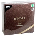 Салфетки бумажные PAPSTAR ROYAL CASALI, 40х40 см, 1-слойные, 50 шт - изображение