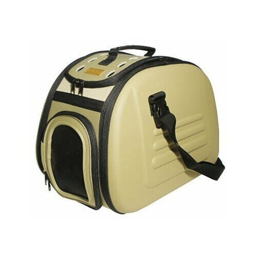 Ibiyaya складная сумка-переноска для собак и кошек до 6 кг бежевая