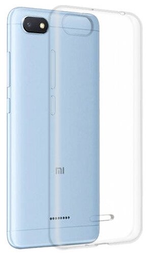 Силиконовый чехол для Xiaomi Redmi 6A прозрачный 1.0 мм