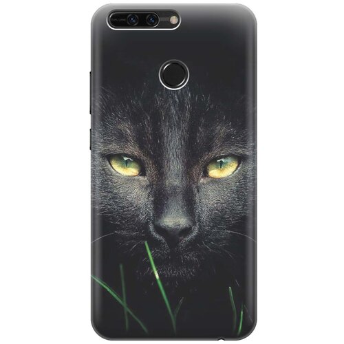 фото Силиконовый чехол на sony xperia l1 / сони иксперия л1 с принтом "кошка в темноте" gosso