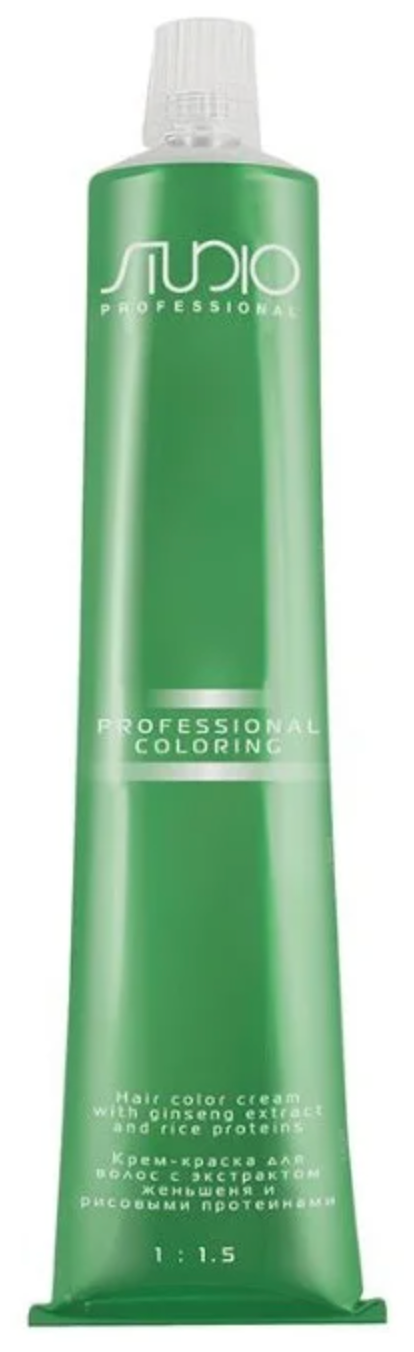 Крем-краска для волос с экстрактом женьшеня и рисовыми протеинами Kapous Studio Professional, 8.12 светлый пепельно-перламутровый блонд, 100 мл