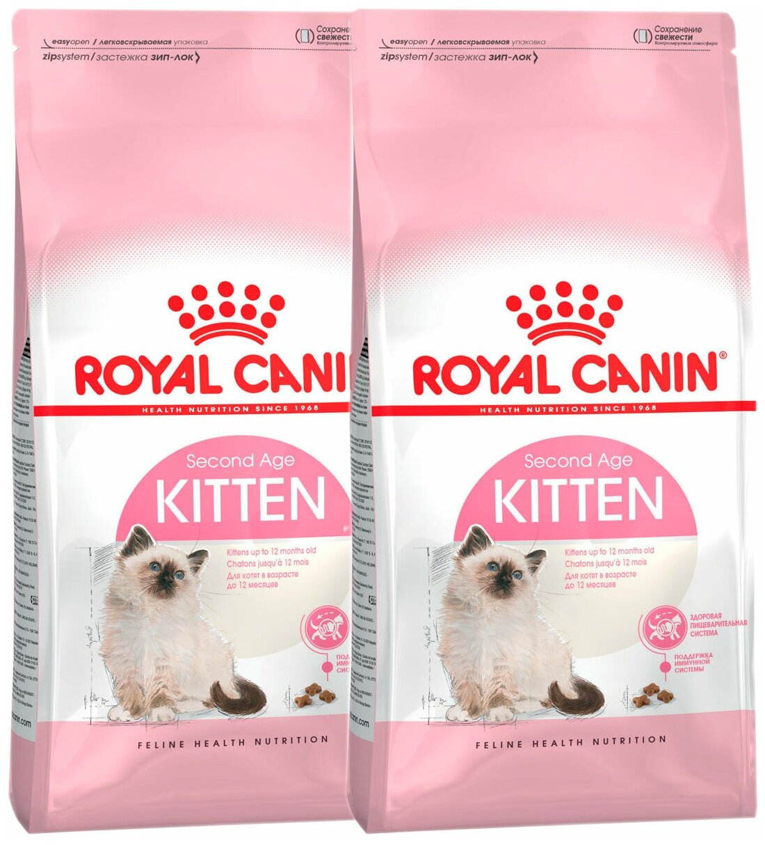 Сухой корм ROYAL CANIN KITTEN 36 для котят (2 + 2 кг)