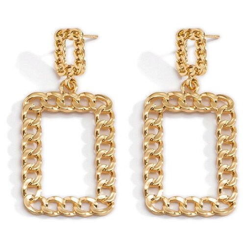 Серьги-гвоздики под золото, CAROLINA WELS