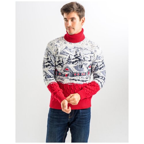 фото Мужской свитер зимняя идиллия pulltonic