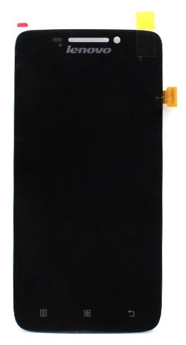Дисплей для Lenovo S650 IdeaPhone в сборе с тачскрином (черный)