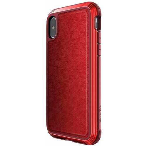 фото Чехол накладка iphone x/xs 5.8" x-doria defense lux leather red