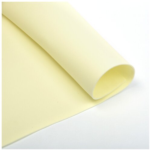 Фоамиран в листах 205/2 цв.слоновая кость 2 мм 60х70 см