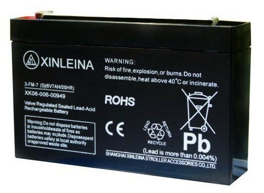 Аккумулятор XINLEINA 6V7Ah/20Hr - 3-FM-7 (X-3FM7)