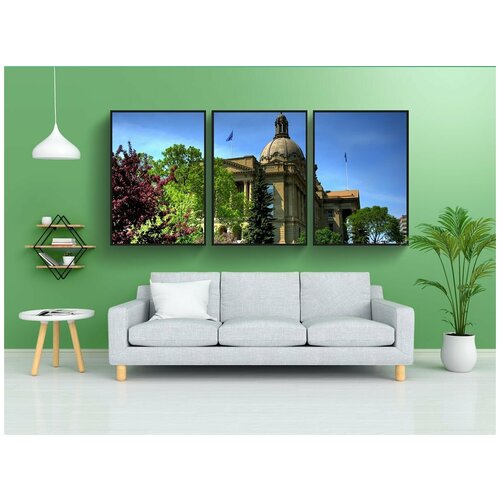 фото Набор модулных постеров для интерьера "эдмонтон, канада, альберта" 60x90 см. в тубусе, без рамки lotsprints