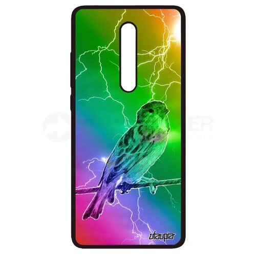 фото Красивый чехол на мобильный // xiaomi mi 9t pro // "воробей" городской птица, utaupia, цветной