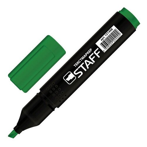 Маркер-текстовыделитель Staff Stick (1-4мм, зеленый, прямоугольный корпус)