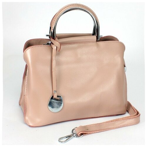 фото Сумка женская натуральная кожа jrp-8765, 3отд, плечевой ремень, розовый sale 238448 аделия