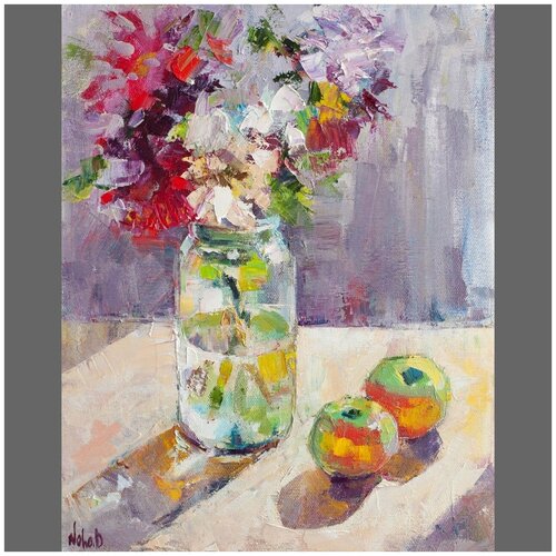 Картина «Солнечный натюрморт», Нехотящая Д.А. художник, 50х40см, холст масло, авторская живопись, Саратов