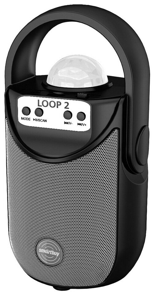 Портативная колонка SmartBuy LOOP 2, 5 Вт, Bluetooth, MP3, FM-радио (SBS-5060), черная