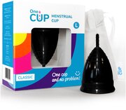 Менструальная чаша OneCUP Classic черная размер L