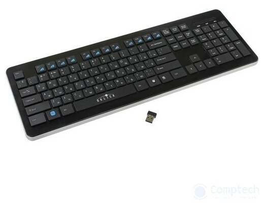 Клавиатура Oklick 870S черный USB беспроводная slim Multimedia 368218 205000₽