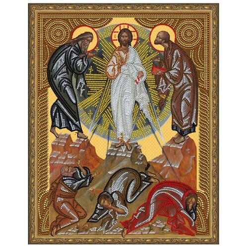 Мозаика алмазная 40*50 см, выкладка частичная, холст Икона Вознесение господне Molly KM0795 - 1 шт.