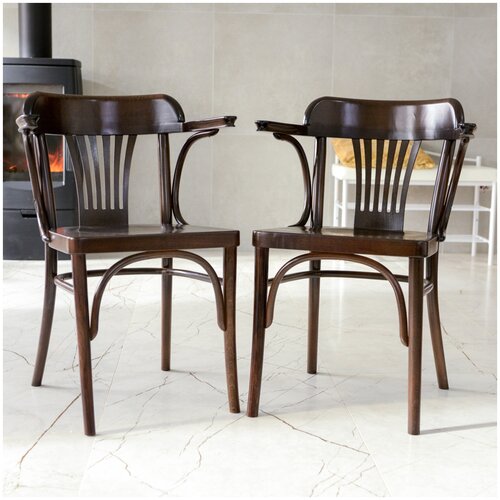 Венские Стулья, полукресло Venus, Темный Орех, 2 шт.