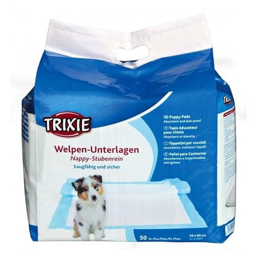 Пеленки для собак и кошек Trixie Nappy Puppy Pad, размер 60х40см., 50 шт.