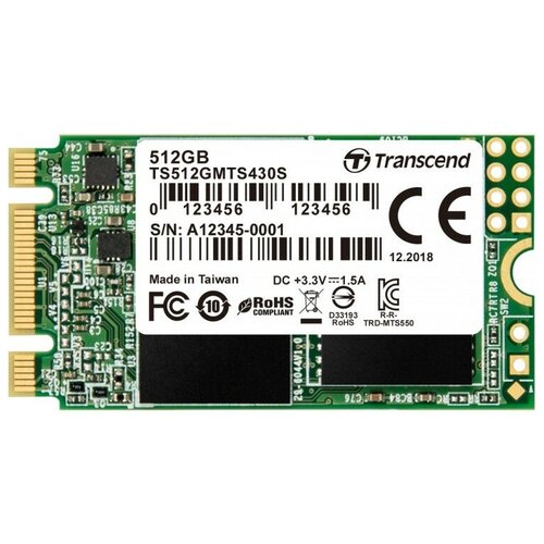 Твердотельный накопитель Transcend MTS430S TS512GMTS430S