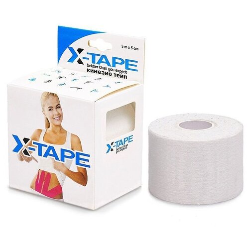 фото Кинезио тейп x-tape кинезио тейп uncute цельный (5 м х 5 см) (белый)