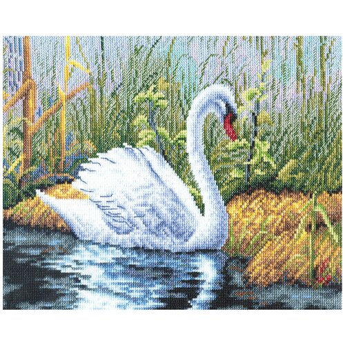 фото Набор для вышивания panna "белый лебедь" 28,5x20 см