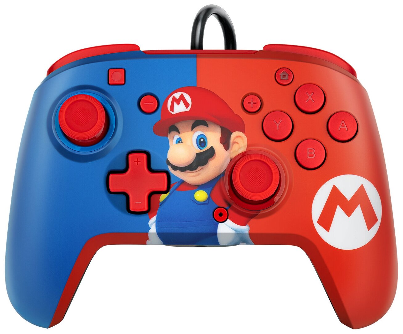 Проводной контроллер Faceoff Deluxe Audio Mario для Nintendo Switch