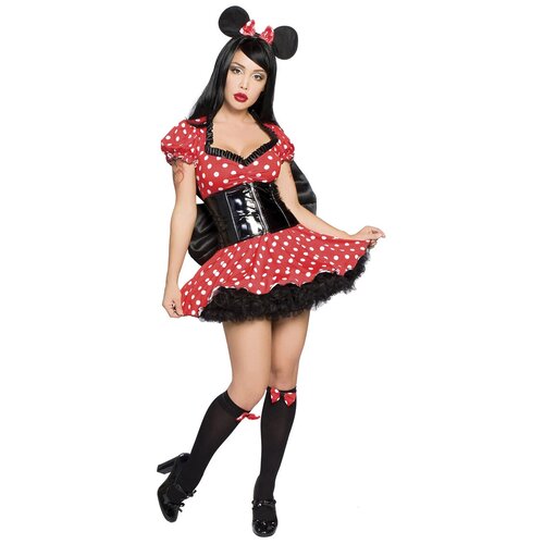 фото Карнавальные костюмы и аксессуары для праздника мышка минни маус госпожа женский n4113 chimagna 44рр m