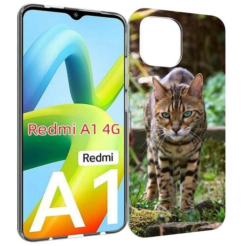 Чехол MyPads порода кошка бенгальская для Xiaomi Redmi A1 задняя-панель-накладка-бампер чехол mypads порода кошка бирман для xiaomi redmi a1 задняя панель накладка бампер