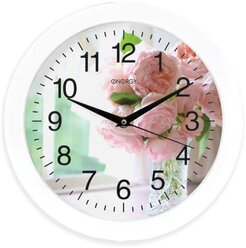 Часы настенные ENERGY EC-96 27,5х27,5 см, цветы