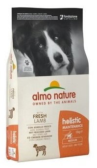 Almo Nature Для Взрослых собак с Ягненком Holistic - M-L - Maintenance Lamb ,2 кг