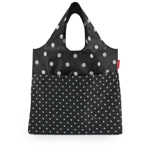 Сумка складная mini maxi shopper plus mixed dots, Reisenthel, чёрный/белый, арт: AV7051 AV7051