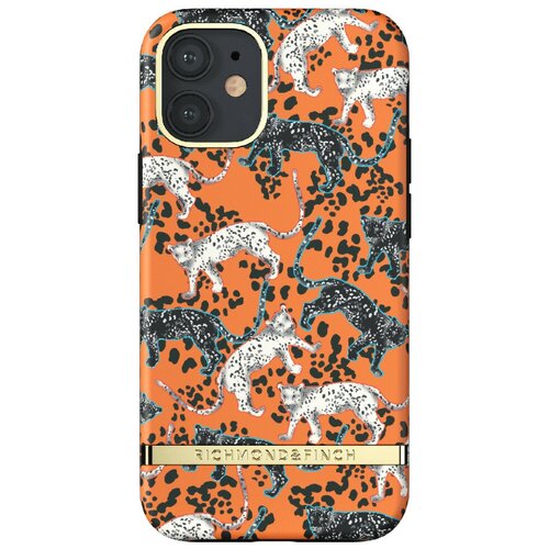 фото Чехол richmond & finch fw20 для iphone 12 mini, цвет "оранжевый леопард" (orange leopard) (r42984)
