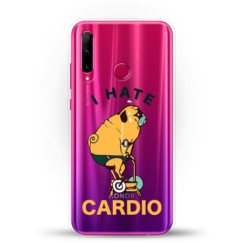 фото Силиконовый чехол не люблю кардио на honor 10i andy & paul