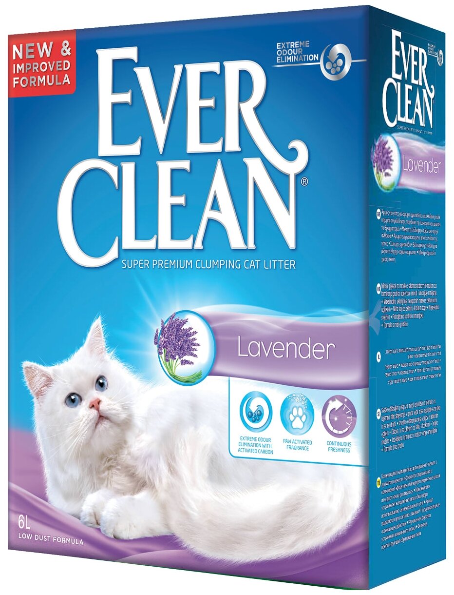 Комкующийся наполнитель Ever Clean Lavender 6 л