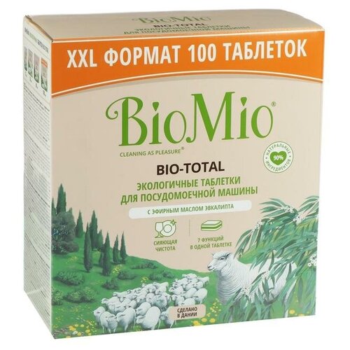 Таблетки для посудомоечной машины BioMio BIO-TOTAL с маслом эвкалипта 100 шт./В упаковке шт: 1
