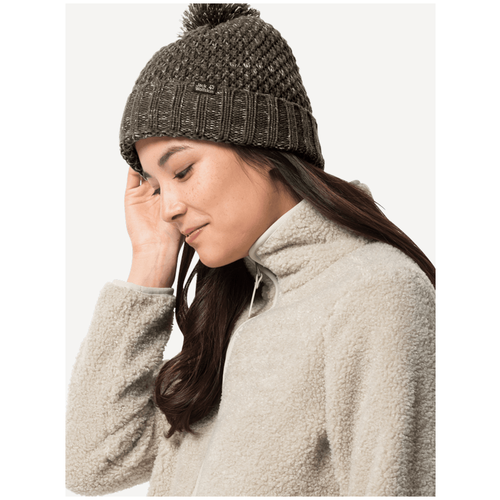 фото Шапка jack wolfskin highloft knit cap women (1908011) размер m (54-57), beige