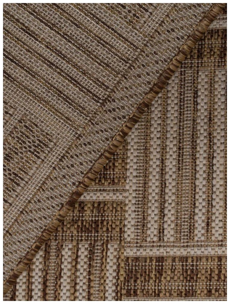 Ковер Люберецкие ковры Эко 7917-23, бежевый/коричневый, 1.5 х 0.8 м - фотография № 5