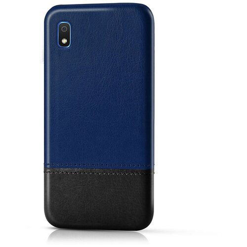 Чехол панель-накладка MyPads для Samsung Galaxy A10s обтянутый качественной импортной кожей двухцветный дизайнерский с элегантной прошивкой сине-. чехол панель накладка mypads для samsung galaxy a20s обтянутый качественной импортной кожей двухцветный дизайнерский с элегантной прошивкой сине
