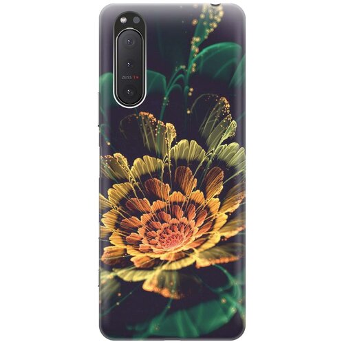 фото Re:pa накладка transparent для sony xperia 5 ii с принтом "красивый цветок"