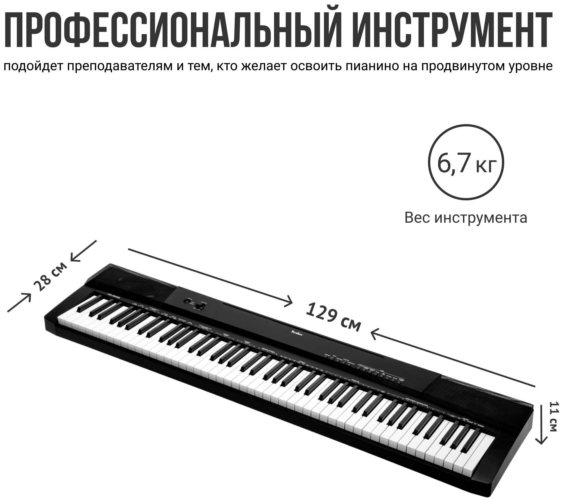 Цифровое пианино TESLER KB-8860 — купить в интернет-магазине по низкой цене на Яндекс Маркете